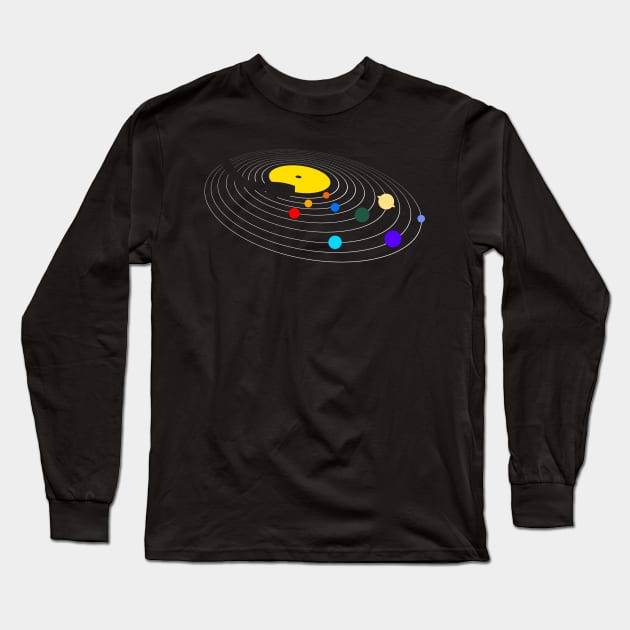 Music Planet Long Sleeve T-Shirt by clingcling
